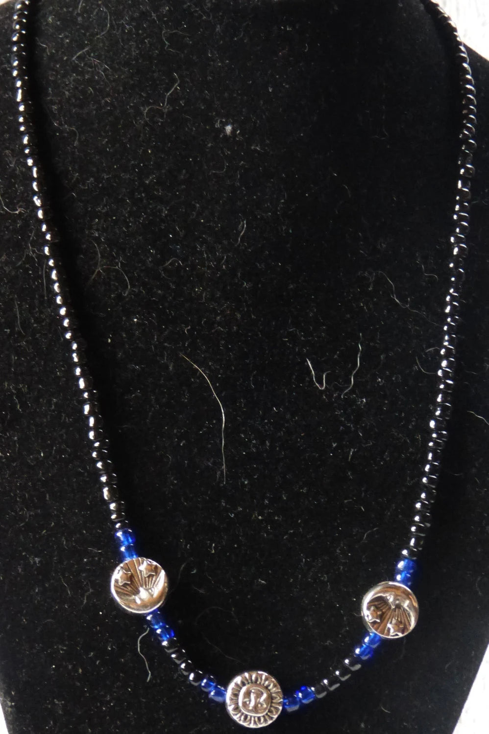 Blue & Black with sun & Moon Accents